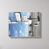 Straßenseite in Canyonlands Leinwanddruck (Vorderseite)