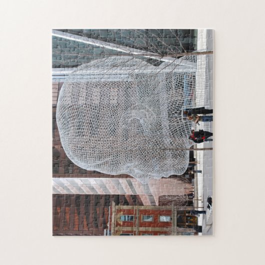 Straßenskulptur Calgary. Puzzle (Vertikal)