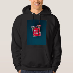 Straßensperrungsschild Hoodie