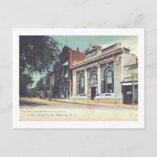 Straßenszene, Bayonne, New Jersey Vintage Postkarte