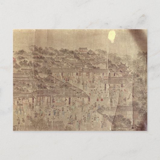 Straßenszene, Chinesisch, Ming-Dynastie Postkarte (Vorderseite)