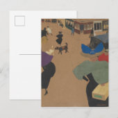 Straßenszene in Paris Postkarte (Vorne/Hinten)