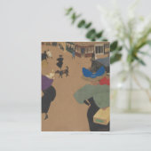 Straßenszene in Paris Postkarte (Stehend Vorderseite)