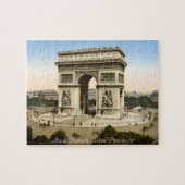 Straßenszene Paris Frankreich, der Arc de Triomphe Puzzle (Horizontal)