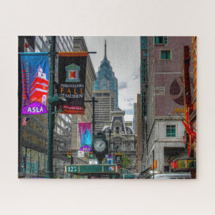 Straßenszene Philadelphia Puzzle