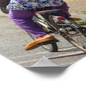 Straßenszenerie in Vietnam Poster (Ecke)