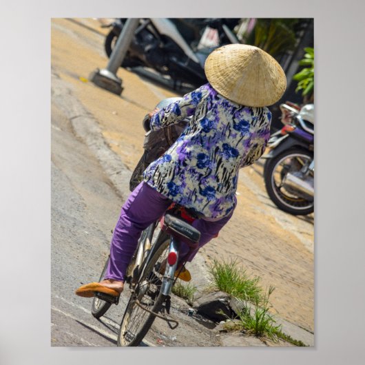 Straßenszenerie in Vietnam Poster (Vorne)