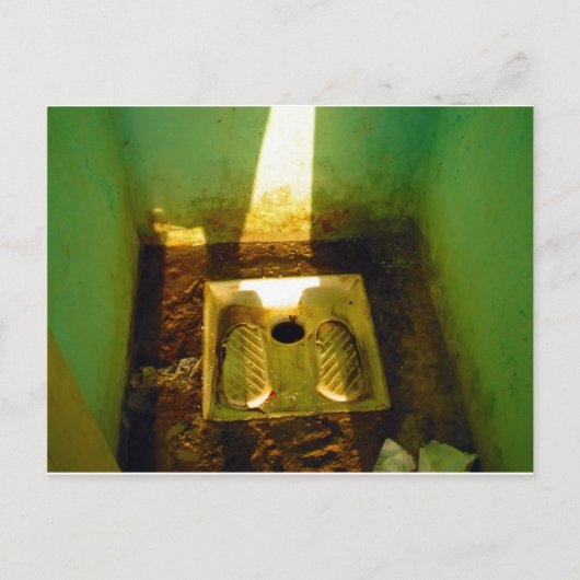 Straßentoilette in Tunesien 2 Postkarte (Vorderseite)