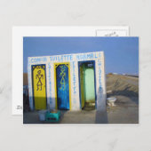 Straßentoilette in Tunesien Postkarte (Vorne/Hinten)