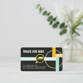 Straßentransportweg LKW fahren Visitenkarte (Stehend Vorderseite)
