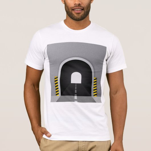 Straßentunnel Markierungen Männer T - Shirt (Vorderseite)