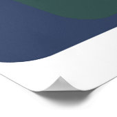 Straßentunnel mit gelben Linienmarkierungen Poster (Ecke)