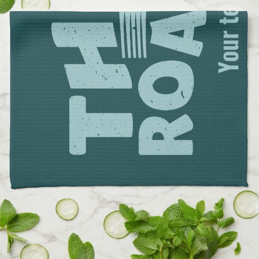 Straßentypografie Geschirrtuch (Gefaltet)