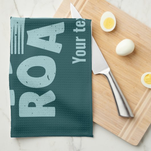 Straßentypografie Geschirrtuch (Viertel Falte)