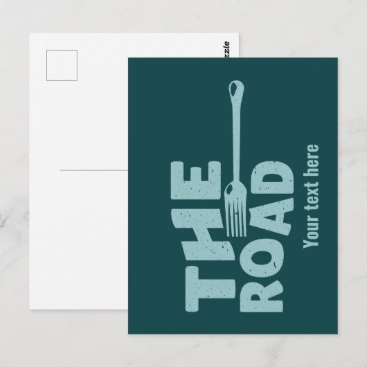 Straßentypografie Postkarte (Vorne/Hinten)