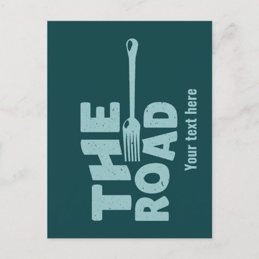 Straßentypografie Postkarte (Vorderseite)