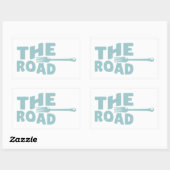 Straßentypografie Rechteckiger Aufkleber (Blatt)