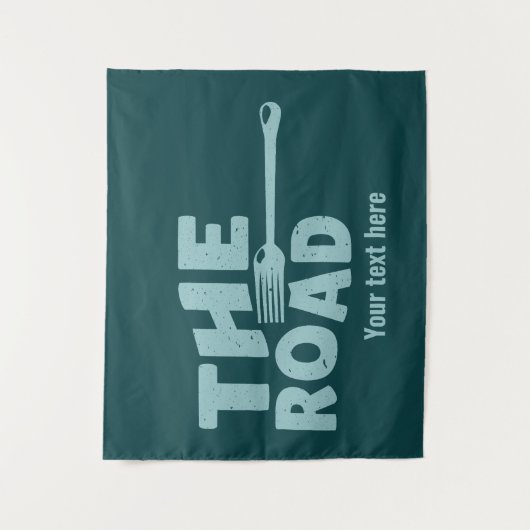 Straßentypografie Wandteppich (Vorderseite)