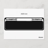 Straßenunterschrift, Name hinzufügen, Rue-Name Postkarte (Rückseite)