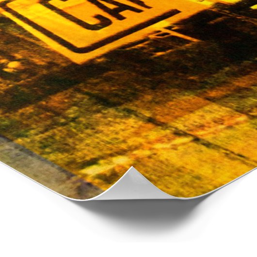 Straßenunterschrift Poster (Ecke)