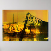 Straßenunterschrift Poster (Vorne)