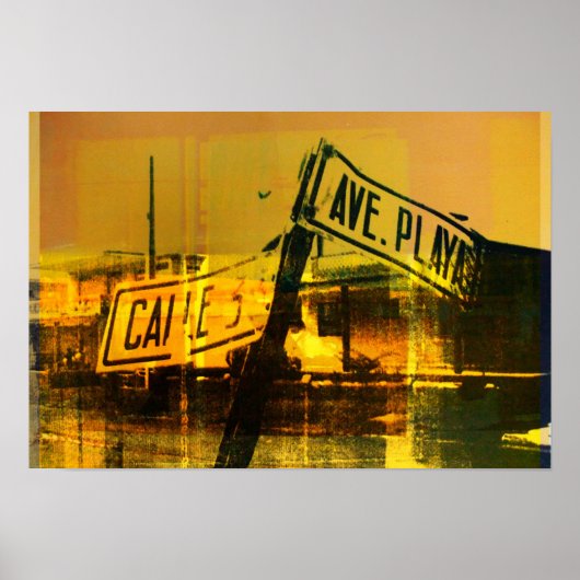 Straßenunterschrift Poster (Vorne)