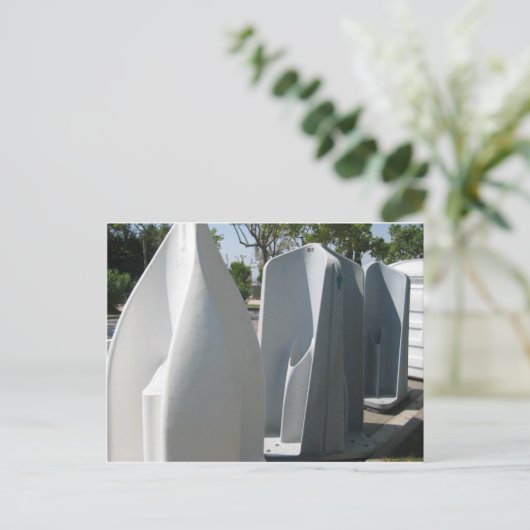 Straßenurinale in Brüssel Postkarte (Stehend Vorderseite)