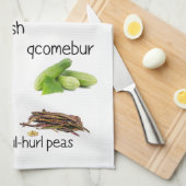 Straßenvegetation Süd Niedlich Geschirrtuch (Viertel Falte)