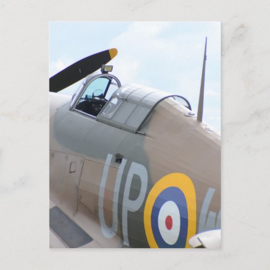 Straßenverkäufer-Hurrikan-Cockpit Postkarte (Vorderseite)