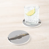 Straßenverkäufer-Hurrikan Untersetzer (Seite)