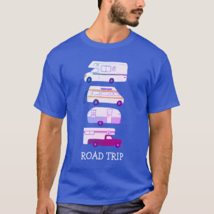 STRASSENVERKEHR Campervan vanlife RV Anhänger CUST T-Shirt