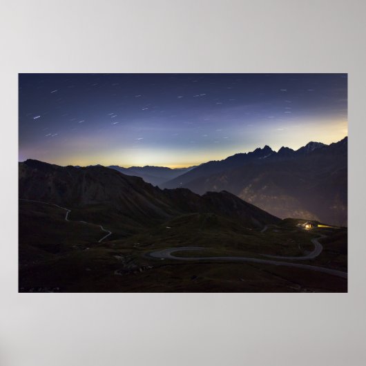 STRASSENVERKEHR ZWISCHEN BERGSTELLE POSTER (Vorne)