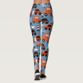 Straßenverkehrsordnung Spielzeugauto Leggings (Rückseite)