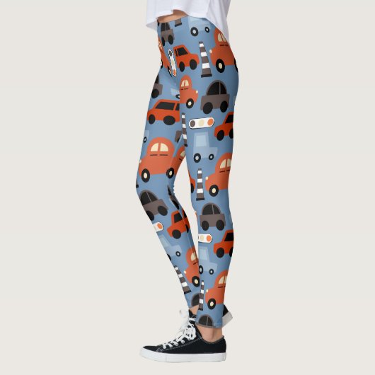 Straßenverkehrsordnung Spielzeugauto Leggings (Links)