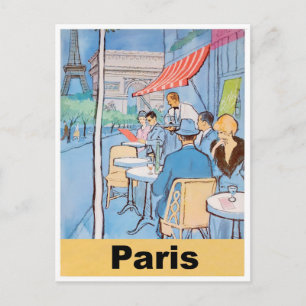 Straßenverkleidung in Paris Postkarte