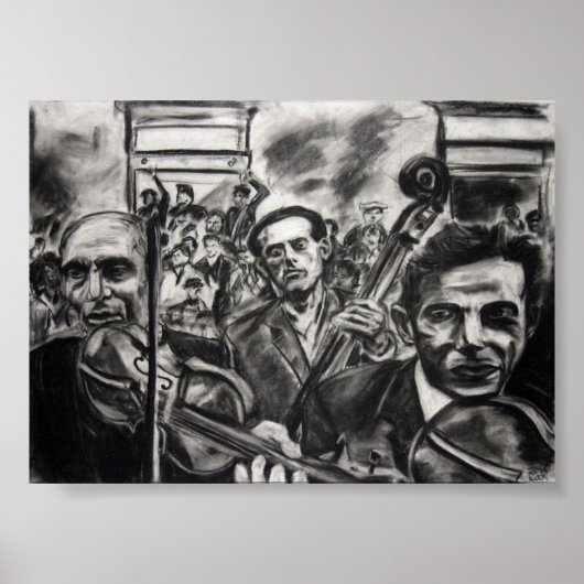 Straßenviolette Poster (Vorne)