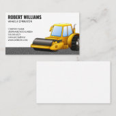 Straßenwalze | Baumaschinen Terminkarte (Vorne/Hinten)