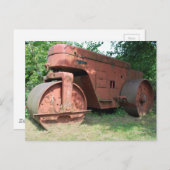 Straßenwalze Postkarte (Vorne/Hinten)