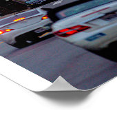 Straßenwärts Skyline Poster (Ecke)