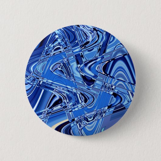 Straßenwellen in blau button (Vorderseite)