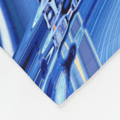 Straßenwellen in blau fleecedecke (Ecke)