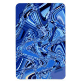 Straßenwellen in blau magnet (Vertikal)