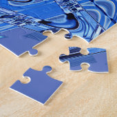 Straßenwellen in blau puzzle (Seite)