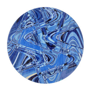 Straßenwellen in blau schneidebrett