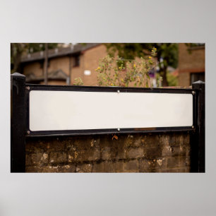 Straßenzeichen für Personalisierte Namen Poster