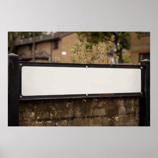 Straßenzeichen für Personalisierte Namen Poster (Vorne)