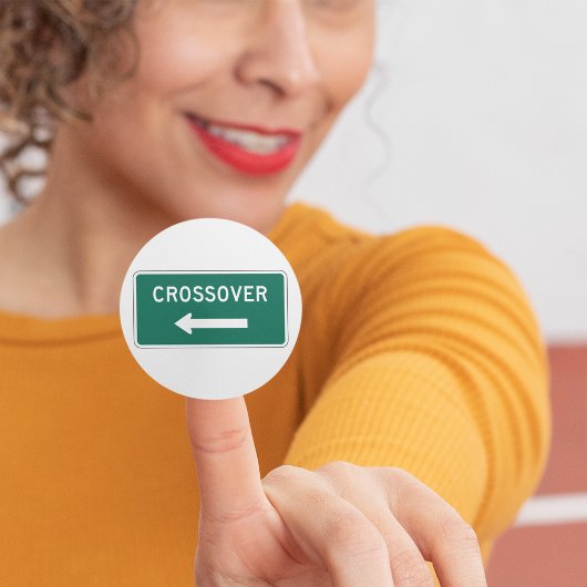 Straßenzeichen Runder Aufkleber