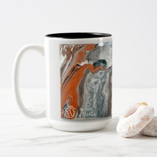 Strata 15oz zweifarbige Tasse (Mit Donut)