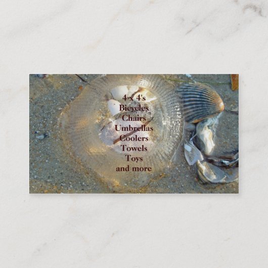 Strated Jellyfish Business Card Visitenkarte (Rückseite)