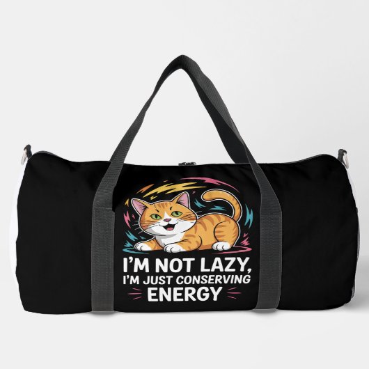 Strategic Energy Conservation Feline Duffle Bag (Vorderseite)